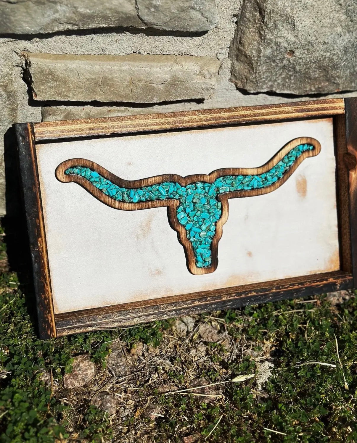 Longhorn Decor- White