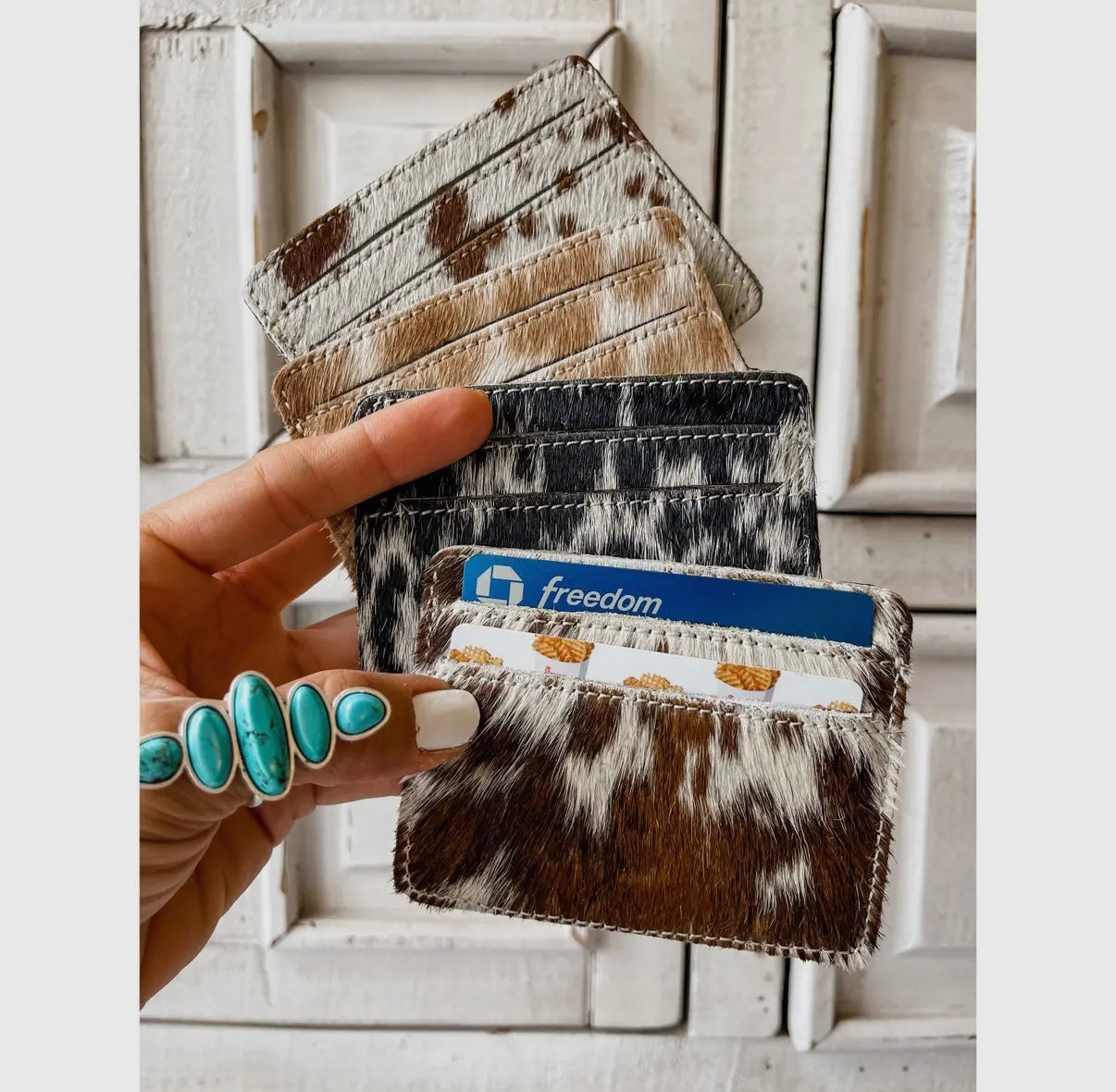 Cowhide Card Holder